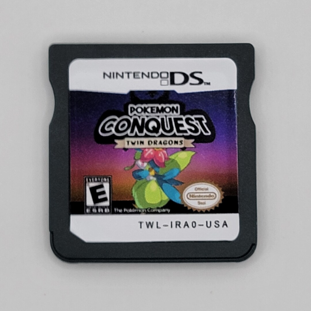 Pokemon Conquest Ultimate Twin Dragons Rom Hack Nintendo DS Cartridge Etsy