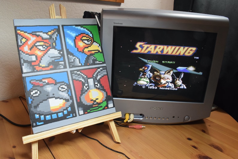 Starwing/starfox (super Nintendo, 1993) - Fox, Falco, Slippy, Peppy ...