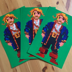 Monkey Island 2 (Amiga, 1991) - Guybrush Threepwood Original Acrylic Painting Print (A5 or A4)