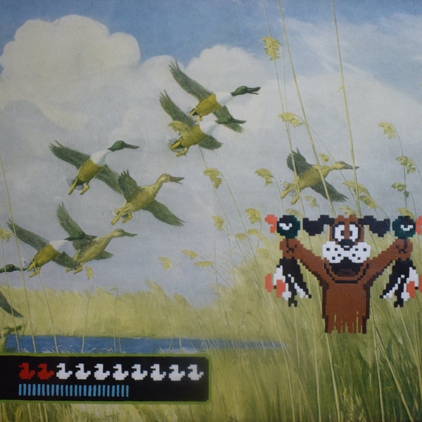 Duck Hunt (NES, 1984) - Original Acrylic Re-Painting Print