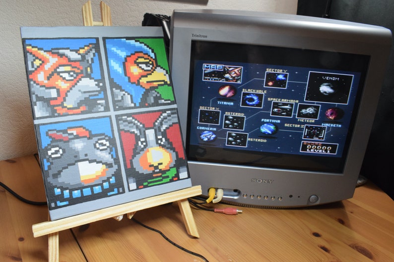 Starwing/starfox (super Nintendo, 1993) - Fox, Falco, Slippy, Peppy ...