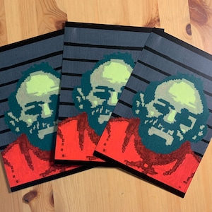 Papers, Please (PC, 2013) - Stampa di pittura acrilica originale di Jorji Costava (A5 o A4)