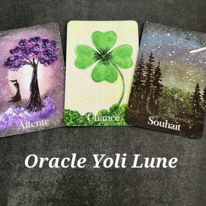 Oracle Yoli Lune, tous domaines composé de 80 cartes. Pour débutants et professionnels. Fabrication Française. image 1