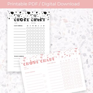 Chore Chart / Printable Chore Chart / Digital Chore Chart / Routine ...
