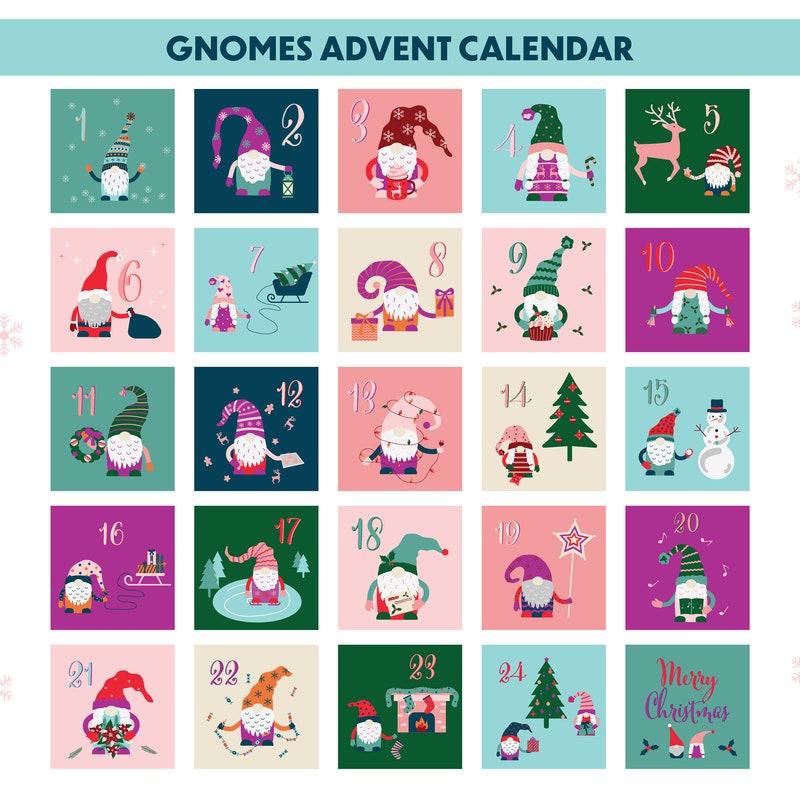 Gnome Advent Calendar 2024 Etsy