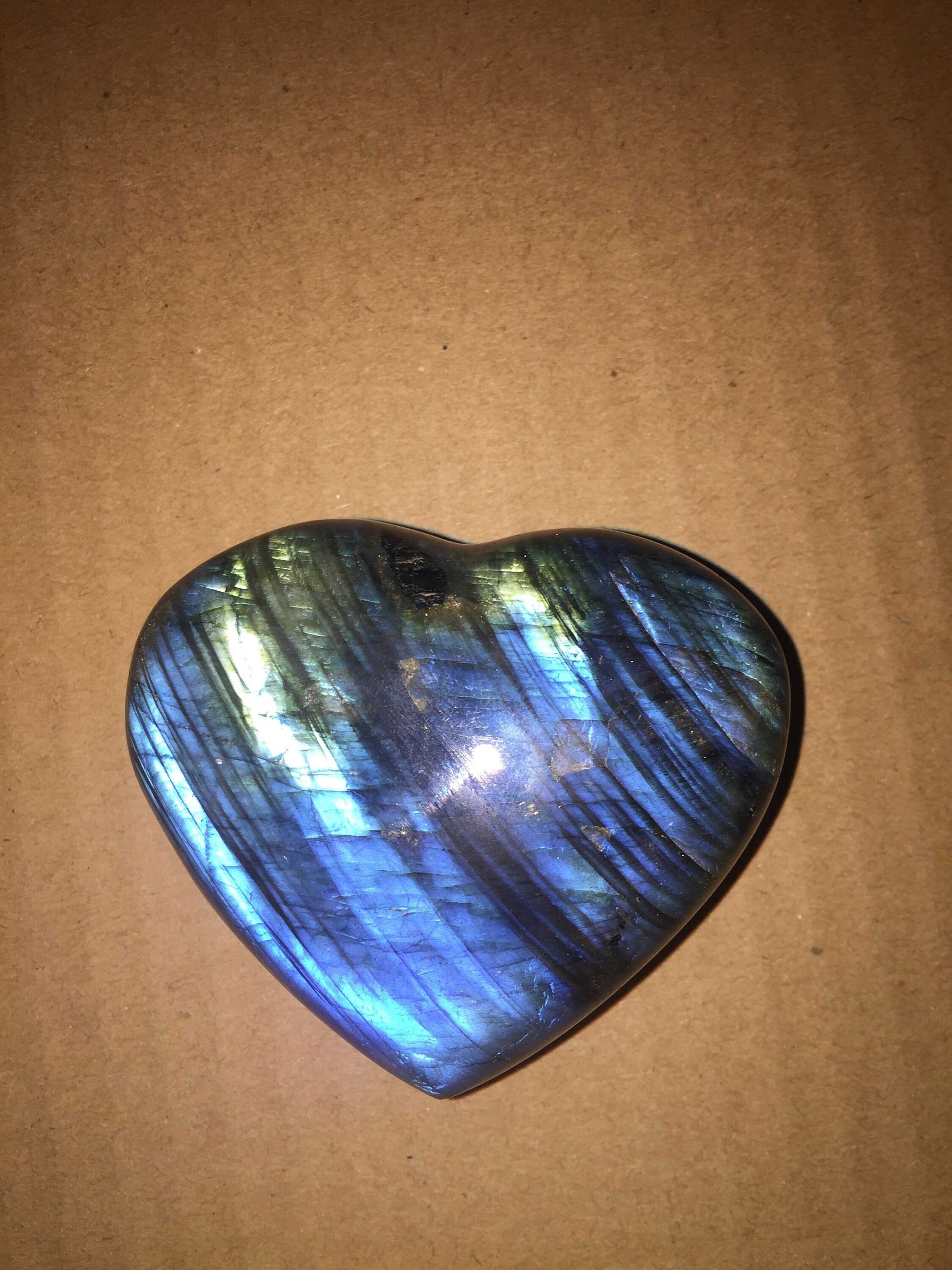 Labradorite - Cœur en Labradorite Pierre Naturelle Lithothérapie