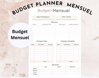 Monthly Budget Planner Printable (PDF Download)