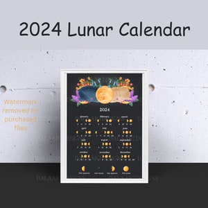 MOON CALENDAR 2024 Lunar Calendar - Il 300x300.5493295054 K6ux
