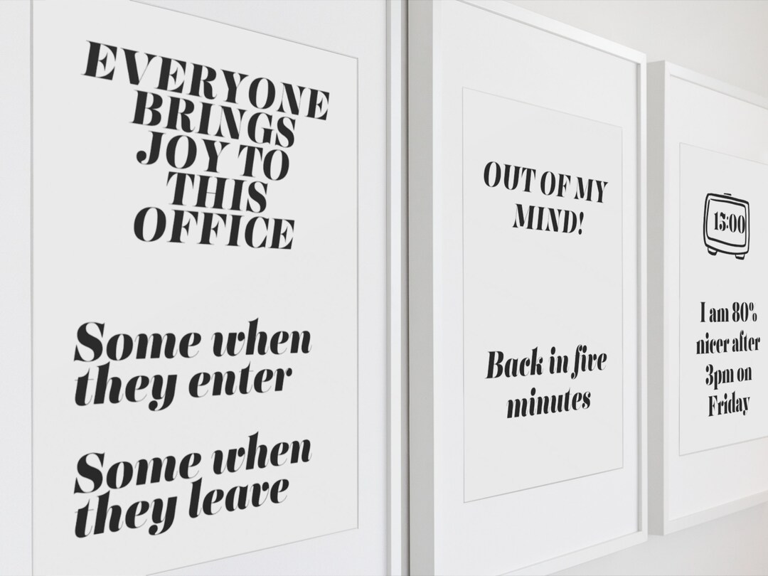 Office Decor Office Humor Office Wall Art Modern Home Etsy