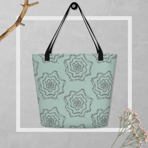 Blue Rose Tote Bag