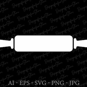Rolling Pin Svg, Cricut, Kitchen Svg, Silhouette, Rolling Pin Line Art Svg, Baking Svg, Rolling Pin Pun Svg, Bakery Svg, Digital Download
