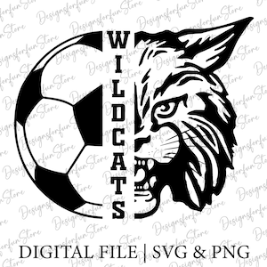 Wildcats Football Svg, Wildcats Football Png, Wildcats Svg, Football Png, Digital Download, Cricut Cut Files, Silhouette Cut Files, Svg File