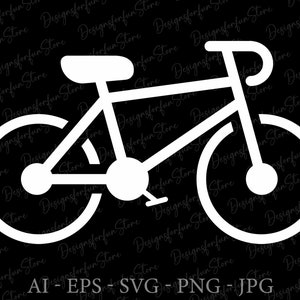 Fiets Svg, Fiets Svg, Digitale Download, Fietsen Svg, Cricut, Fiets Svg, Silhouet, Racefiets Svg, Fiets Png, Sport Svg, Svg Cut Bestand