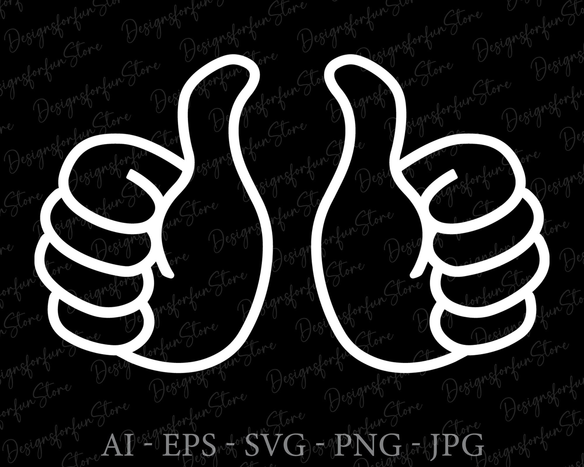 Thumbs Up Svg, Digital Download, Thumbs Up File, Silhouette, Like Svg,  Thumbs Up Sign Svg, Hand Svg, Printable, Funny Svg, Cricut Cut File