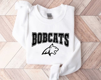 Bobcats Mascotte Svg, Digitale Download, Team Mascotte Svg, Bobcats Svg, Game Day Svg, School Spirit, Sport Svg, Silhouet & Cricut Cut Files