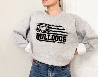 Bulldogs Football Svg, USA Flag SVG, Bulldogs svg, Game Day Svg, Football SVG, Cut file Printable Cricut Maker Silhouette