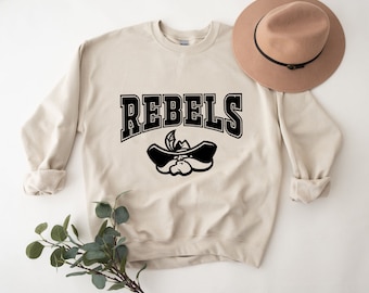 Rebels Mascot Svg, Digital Download, Team Mascot Svg, Rebels Svg, Game Day Svg, School Spirit, Sports Svg, Silhouette & Cricut Cut Files
