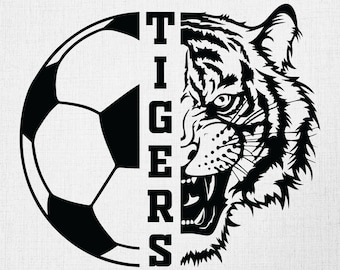 Tigers Soccer png, Tigers Soccer svg, Tigers svg, soccer png, descarga digital, cricut cut files, silhouette cut files, svg file
