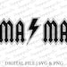 ACDC Mama Svg, Mama Svg, Rocker Mom Svg, Digital Download, Rock and ...