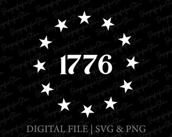 13 estrellas svg, betsy ross svg, descarga digital, 13 estrellas en círculo svg, 1776 día de la independencia svg, 1776 svg, 13 estrellas betsy ross union, cricut