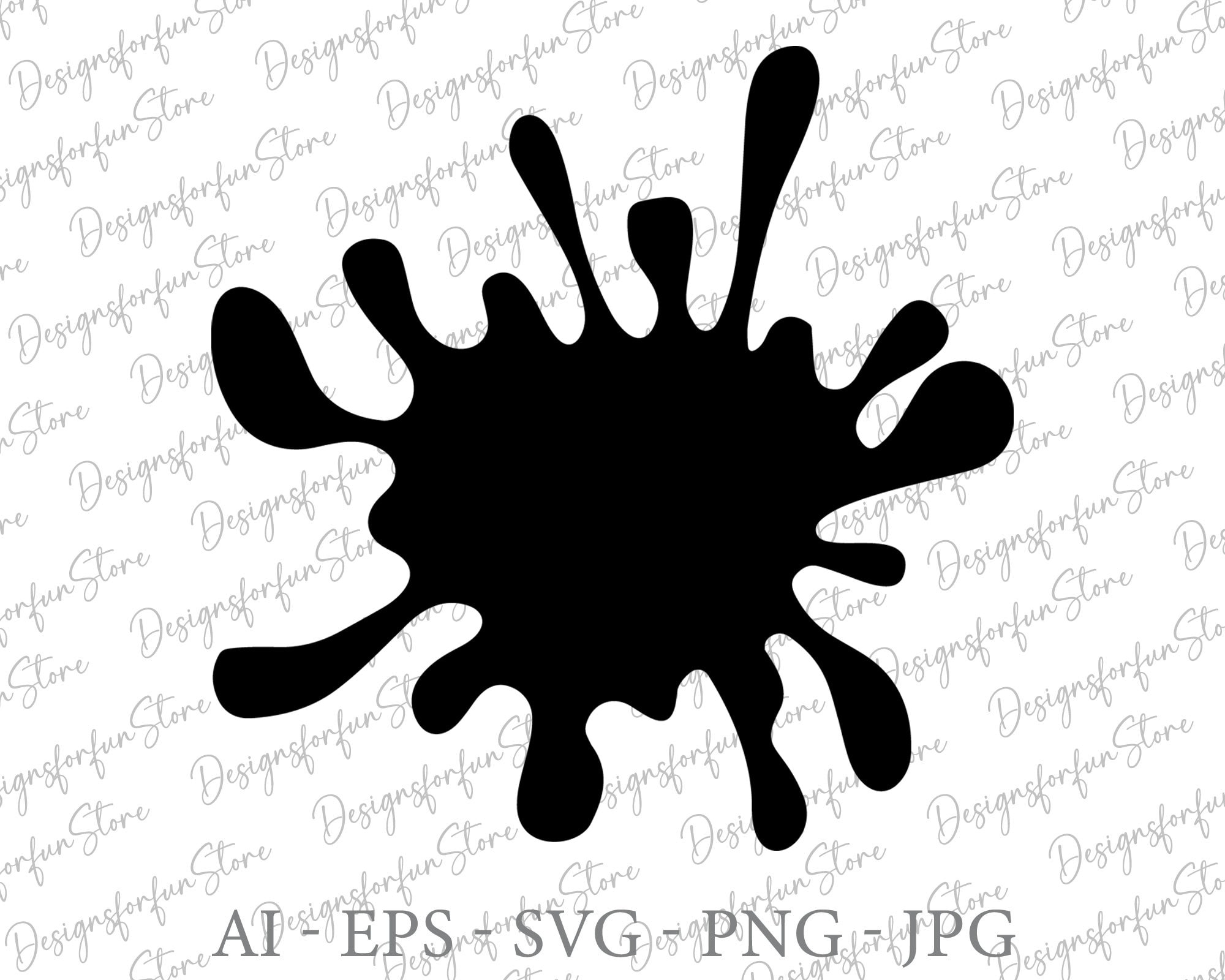 Paint Splatter Svg Digital Download Splatter Svg Splash - Etsy