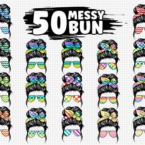 Messy Bun Classy Bundle Png, Digital Download, Momlife Png, Bad Mom Club Png, Messy Bun Sublimation Png, Sublimation Design, Cricut Cut File