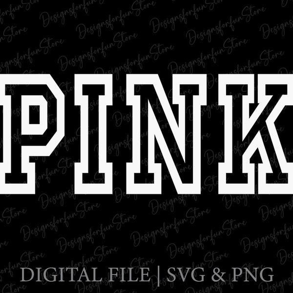 Vs Pink Svg, Vs Pink Logo Svg, Pink Logo Svg, Digital Download, Victoria Secret Svg, Pink Nation Svg, Silhouette, Svg Cut File, Cricut