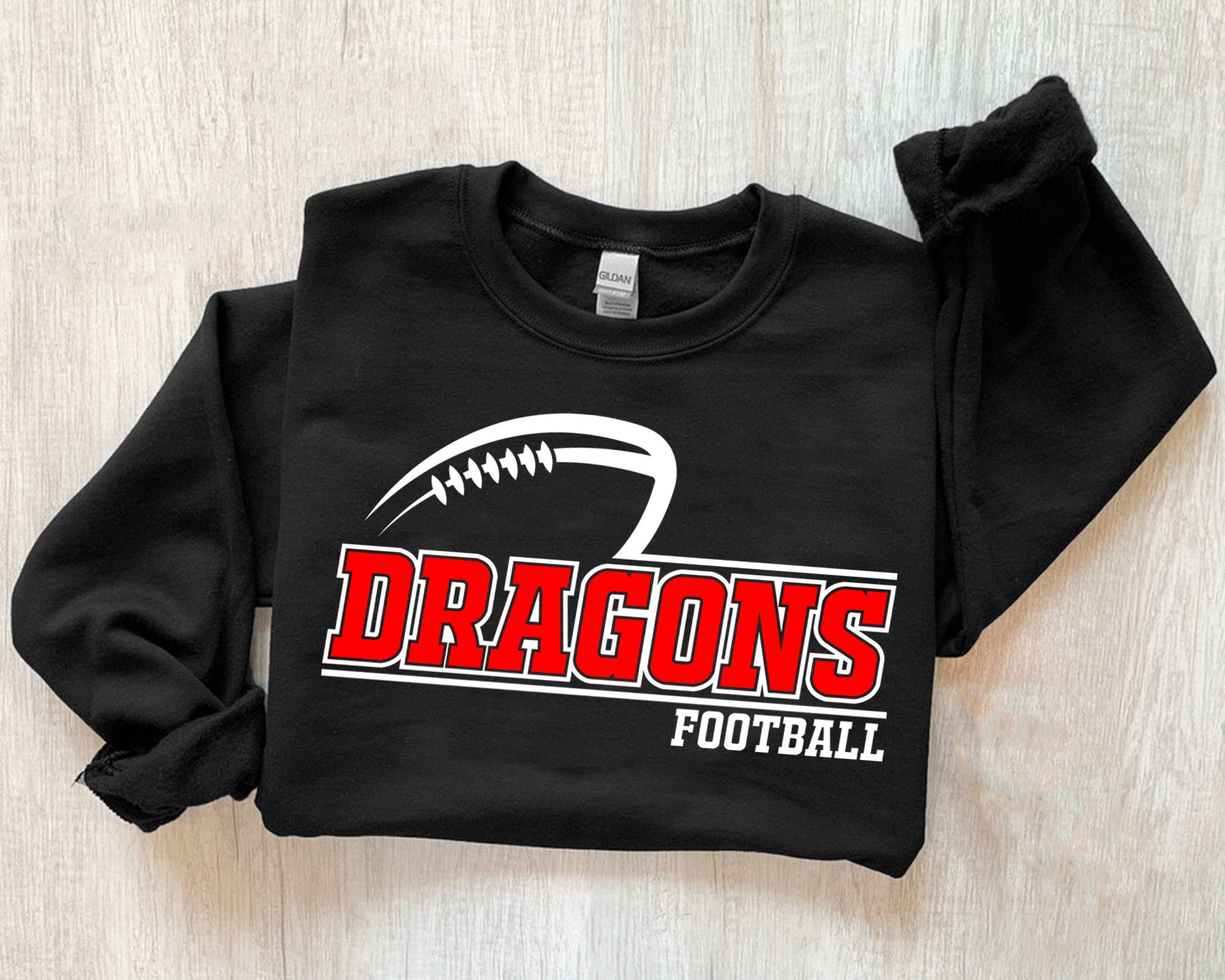Dragons Football Svg, Digital Download, Team Mascot Svg, Dragons Mascot Svg, Game Day Svg, Cricut, School Spirit, Sports Svg, Silhouette