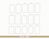 Gift Tag Svg, Tag Outlines Png, Digital Download, Tag Svg, Label Svg, Price Tag Png, Cricut, Gift Tag Shapes Svg, Silhouette, Svg Cut File