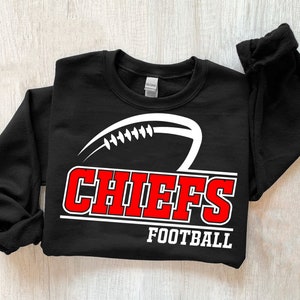 Chiefs Football Svg, Digital Download, Team Mascot Svg, Chiefs Mascot Svg, Game Day Svg, Cricut, School Spirit, Sports Svg, Silhouette