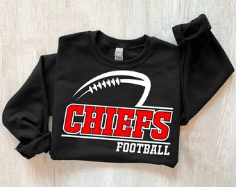 Chiefs Football Svg, Digital Download, Team Mascot Svg, Chiefs Mascot Svg, Game Day Svg, Cricut, School Spirit, Sports Svg, Silhouette