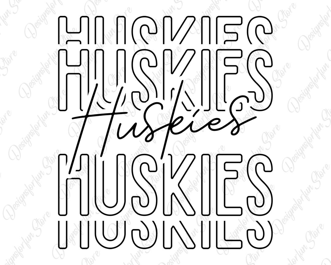Huskies Svg, Game Day Svg, Team Mascot Svg, Huskies Mascot Svg, Cricut ...