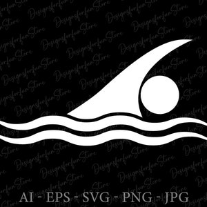 Swimmer Svg, Digital Download, Swimmer Sign Svg, Triathlete svg, Silhouette, Swimming Svg, Swimmer Cut File, Swim Svg, Cricut, Svg Cut File
