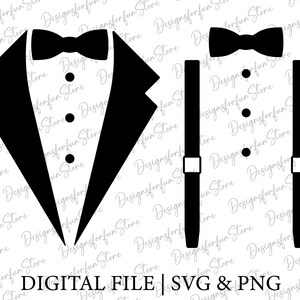 Tuxedo Svg, Digital Download, Hosenträger Svg, Fliege Svg, Anzug Svg, Silhouette, Schmetterling Svg, Gentleman Svg, Cricut, Svg Plotterdatei