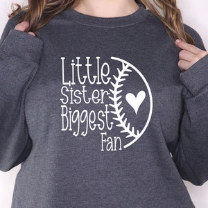 Little Sister Biggest Fan Svg, Baseball Svg, Descargas digitales, Baseball Fan Svg, Game Day Svg, Sister Svg, Sports Svg, Svg Cut Files