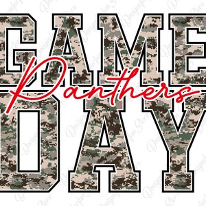 Gameday Panthers Mascot Svg, Camo Pattern Svg, Sublimation Design, Camo Panthers, Football Svg, Team Spirit,School Mascot, Digital Printable
