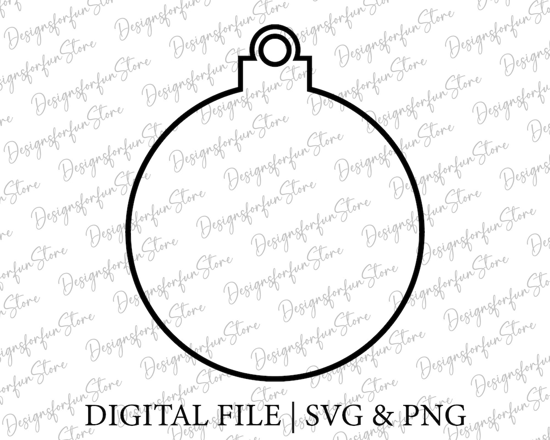 Christmas Ornament Svg, Digital Download, Ornament Svg, Silhouette