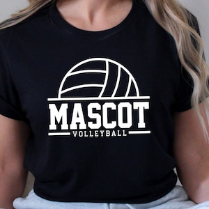 Volleyball Mascot Svg, Volleyball Svg, Custom Team Svg, Digital Download, Alphabet Svg, Your Team Svg, Sport Svg, Game Day Svg, Svg Cut File
