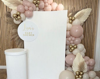 Pink beige balloon garland wedding, birthday, bridal shower, baby shower decoration