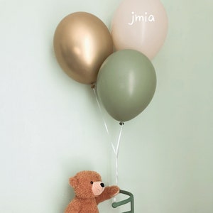 Balloon Sage Green Gold Beige balloons party decoration Gerbustag Wedding