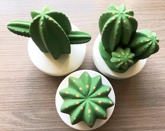 Diffusore di aromi decorativi a forma di cactus per oli essenziali, dispenser di fragranze, deodorante per ambienti
