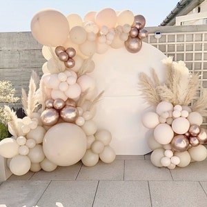 Creme Beige Ballon garland hochzeit Geburstag Party deko Babllons boho Party