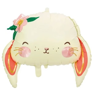 Bunny foil balloon kids party decoration balloon birthday gifts