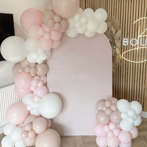 Set ghirlanda di palloncini rosa bianco ghirlanda di palloncini decorazione per ragazze baby shower compleanno fidanzamento matrimonio decorazione festa per bambini.