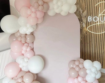 Balloon Garland Set Pink White Balloon Garland Balloons Decoration for Girls Baby Shower Birthday Engagement Wedding Baby Party Decoration.