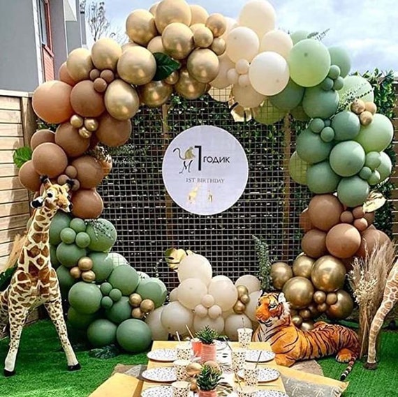 Guirlande de ballons Jungle Safari Vert Jungle Baby Shower ballons sauvages  -  Canada