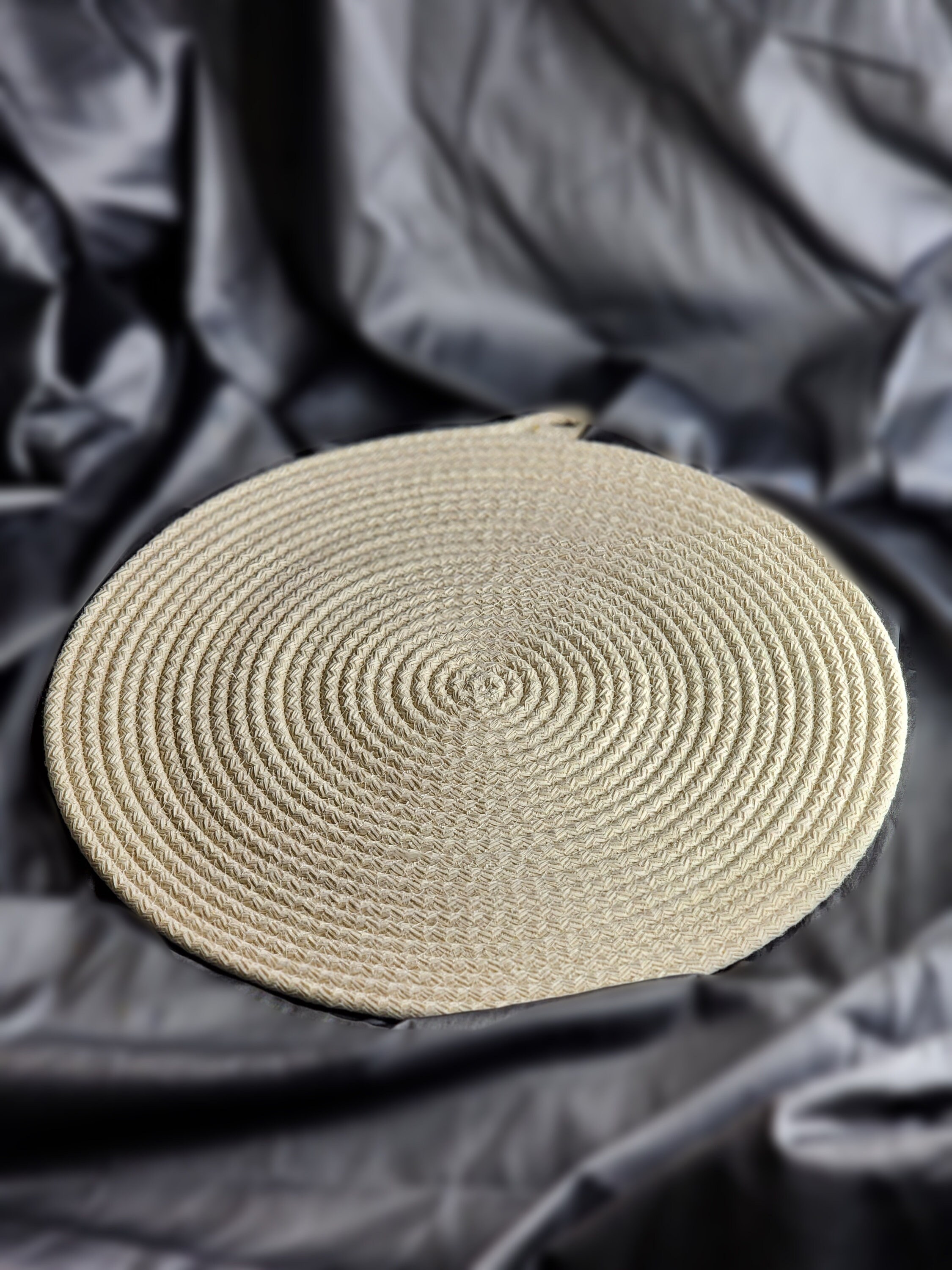 Cotton Rope Placemats and Coasters, Natural Cotton Braided Placemats