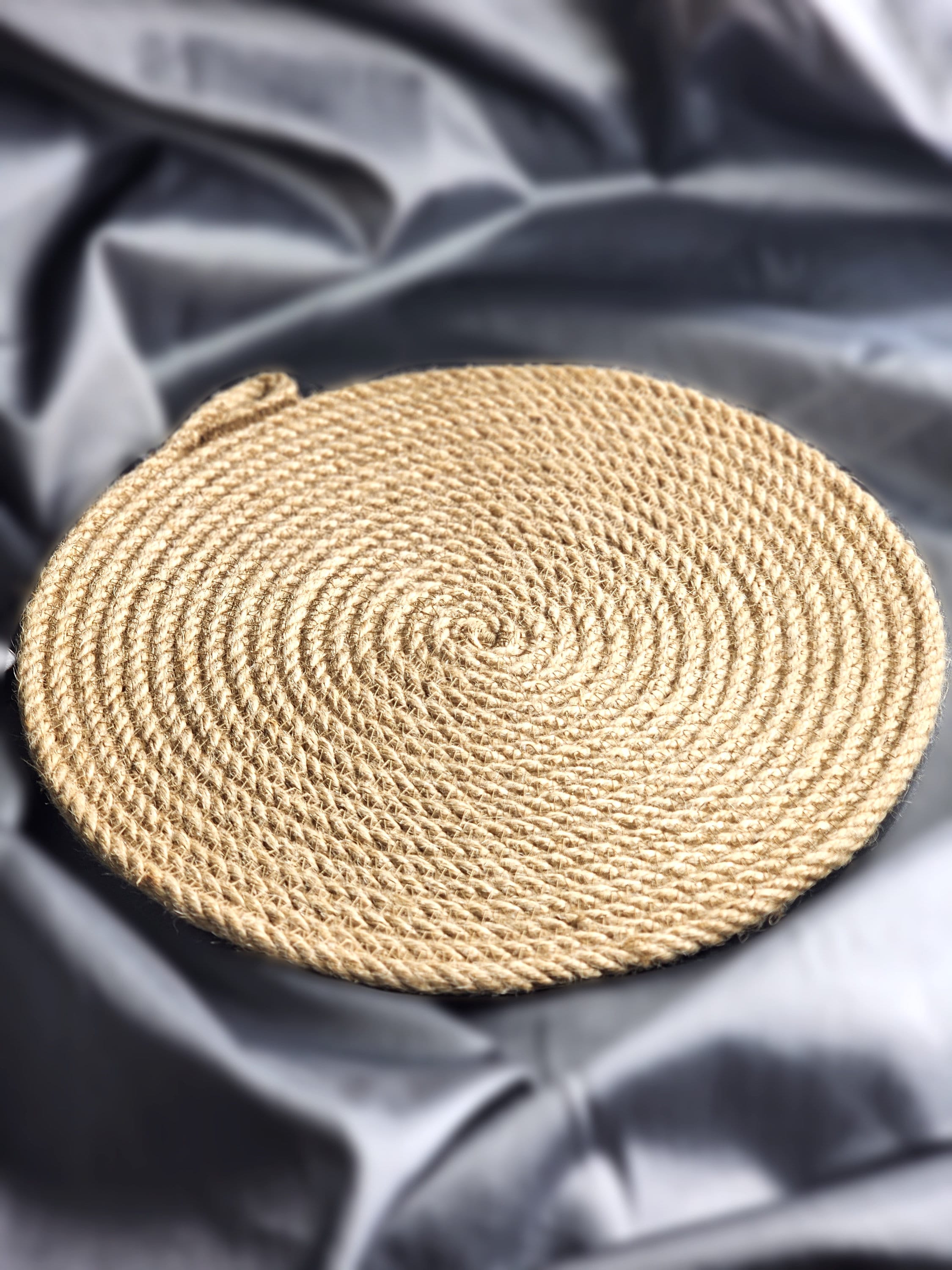 Jute Rope Trivet 10inch,natural Round Trivets for Hot Dishes, Hot Pad