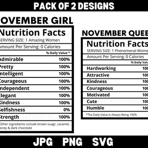 Novembre fille valeur nutritive SVG, SVG Reine de novembre, Scorpion Svg, les reines sont nées en novembre, anniversaire de novembre, PNG, fichier de coupe Cricut
