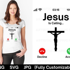 Jesus Is Calling SVG, Jesus Calling SVG, PNG, Jpg, Eps, Files for cricut Cut Files, Jesus Is Calling Christian svg, Jesus svg, Religious svg
